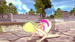 3d hentai with big ass and tits squirting and orgasming