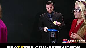 Capri Cavanni Deepthroats Big Cock At Office Party