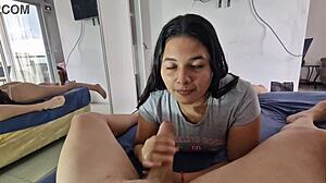 teen and milf team up to suck cock like pros, damn!