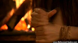 Sensual Indian girl says, 'watch me undress and give a blowjob' in erotic dancing