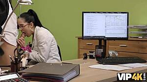 So this VIP4K agent gave credit to a brunette nympho after some steamy sex action.