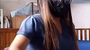 Horny Nurse Prepares For Work, Dreaming Patients Will Fuck Her Big Ass In Hospital.