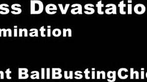 ball busting femdom devastation, intense domination