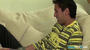 hard gay twinks threesome