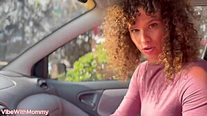 Crying Jewish Stepmom Steals Burger for Raw Public Sex! Risky Move!