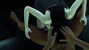 3D Susu Besar Wanita Asia Matang MILF Menggoda Kote Besar Dalam Kostum