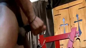 interracial bareback threeway with kinky studs in bdsm gay porn