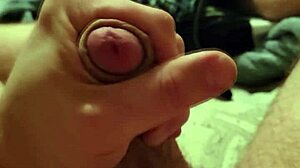 slimyslimy1 has fun jerking huge tattooed cock