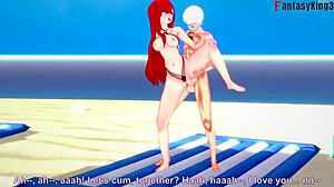Parasoul in bikini gets fucked in 3d cartoon skullgirls fantasy scene by fantasyking3
