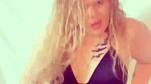 I’m Obsessed with Hot Blonde Dancing in Crotchless Panties