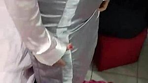 Skirtshouse presents satin silver skirt for elegant wear