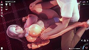 ハニーセレクト白髪の女の子と思いっきりセックス