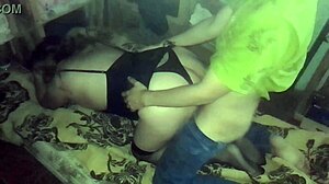 She whispers, 'Watch me in my dress and thong as we fuck doggy style with my emo milf body.'