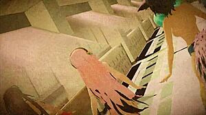 Marine dances naked as goddess in sailor outfit