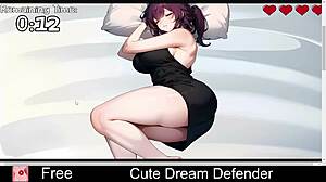 Cute Dream Defender in Erotic Anime Game!