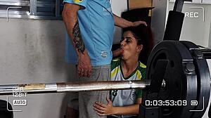 Employees caught in the back of the store