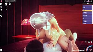 ハニーセレクト白髪の女の子と思いっきりセックス