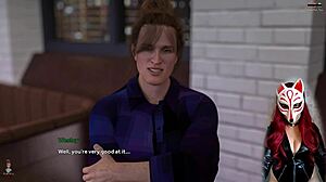 Check out this upskirt at the bar in Steps of Debauchery 19?