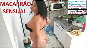 sarah rosa cooks sexy macaroni sensually.