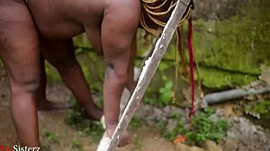 landlord catches tenant fucking outside