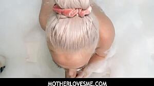 Bubble Bath Turns Steamy with Stepmom Brook Page