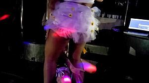 Naughty Milfs Dancing Pole Dance At Bisexual Swing House