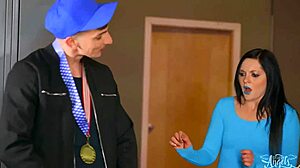 Korra Del Rio trains hard with coach Michael Jackman