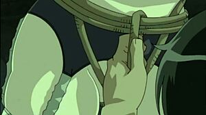 Is this bound hentai slut getting railed?