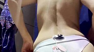 hidden camera catches latina teen 18+ in dressing room