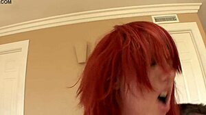 Redhead Babe Ivy Ryder Sucks and Fucks Hot Cock on Sofa