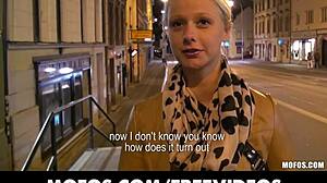 Cute Blonde Czech Student Gets Assfucked To Gaping Creampie In Public