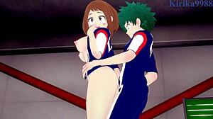 Ochako Uraraka And Izuku Midoriya Intense Sex - My Hero Academia Hentai