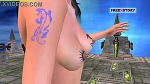 Animated 3d cartoon video of indian teen giving poses in various positions.