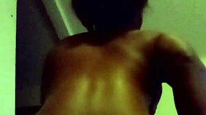 Wet pussy riding black cock in couple fucking