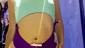 hidden camera catches latina teen 18+ in dressing room