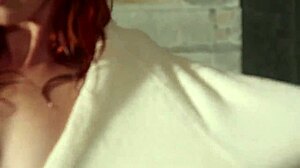 elen moore has fun in bathroom shower