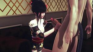 Yaoi femboy Mio gets handjob and fuck