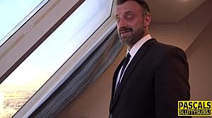 Fetish Submissive Blonde Jerks Dick in Reality