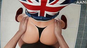 cammy faces a wild gangbang in this anime hentai adventure