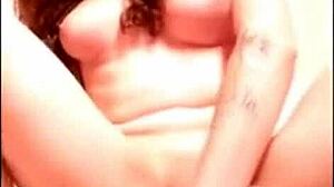 Tranny pounds her ass with dildo hard. what a shemale show!