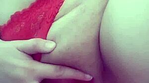 Joven milf mexicana latina sexy mom se masturba con un juguete que le mando un seguidor culo gordo tetas con leche big butt big ass