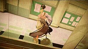 Marine dances naked as goddess in sailor outfit