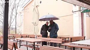 Linda Del Sol Drinks Piss Outdoors with Black Guy 😱