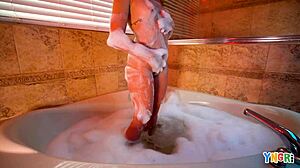 Petite Teen Anne Mae Fucked Under Shower!