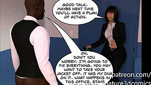 Wow! Sexy Teacher Gets BBC From Principal In 3D Comic!