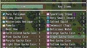 I watch tanned Natsuki in hentai, men jerkin' off