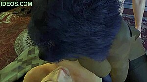 Black Milf Bbw With A Big Round Ass Gets Double Penetration