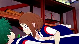 Ochako Uraraka And Izuku Midoriya Intense Sex - My Hero Academia Hentai