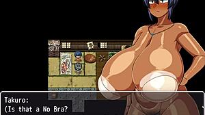 I watch tanned Natsuki in hentai, men jerkin' off