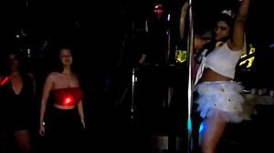 Naughty Milfs Dancing Pole Dance At Bisexual Swing House